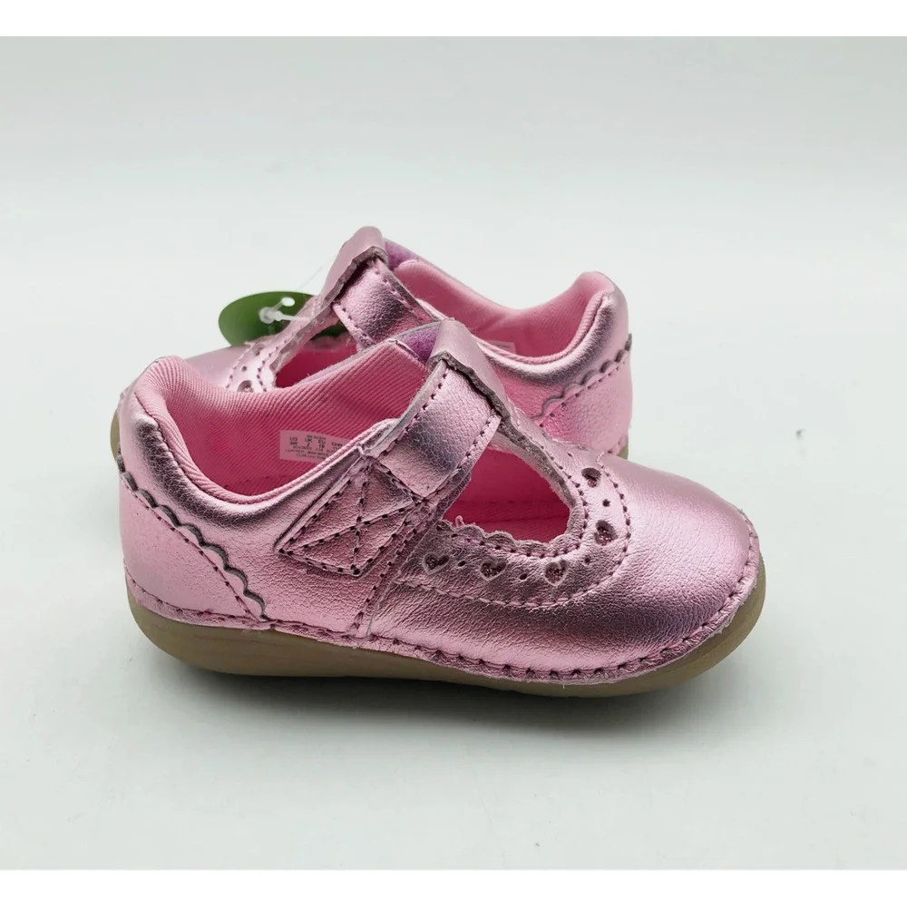 Stride Rite Girls Adira Flat Size 3 Pink Fuchsia Toddler Shoe Mary Jane NIB
